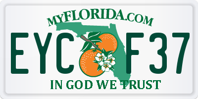 FL license plate EYCF37