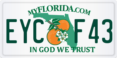 FL license plate EYCF43
