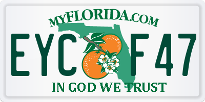 FL license plate EYCF47