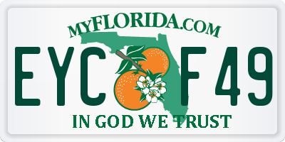 FL license plate EYCF49