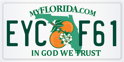 FL license plate EYCF61