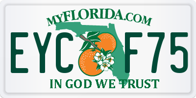 FL license plate EYCF75