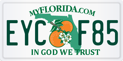 FL license plate EYCF85