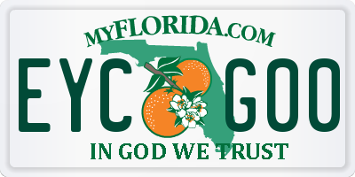FL license plate EYCG00