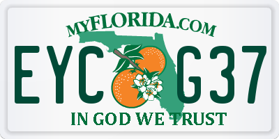 FL license plate EYCG37
