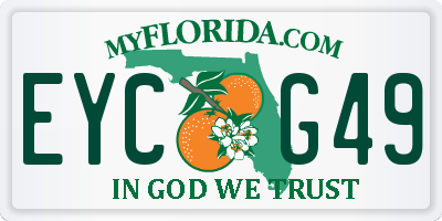 FL license plate EYCG49