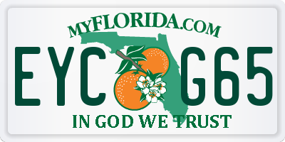 FL license plate EYCG65