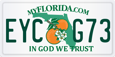 FL license plate EYCG73