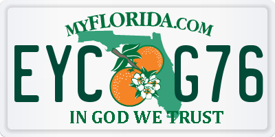 FL license plate EYCG76