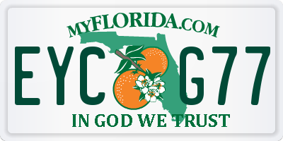 FL license plate EYCG77