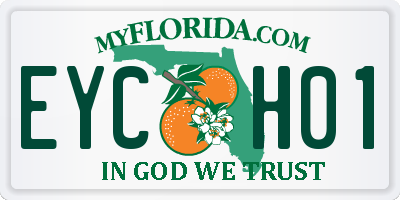 FL license plate EYCH01
