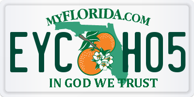 FL license plate EYCH05