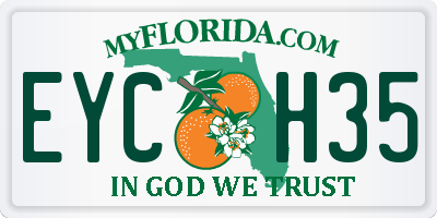 FL license plate EYCH35