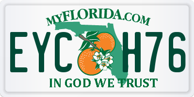 FL license plate EYCH76