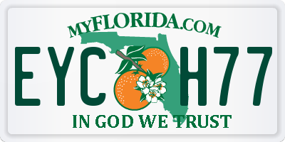 FL license plate EYCH77