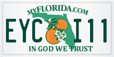 FL license plate EYCI11