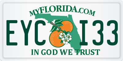 FL license plate EYCI33