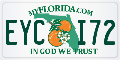FL license plate EYCI72