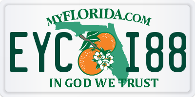 FL license plate EYCI88