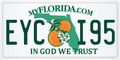 FL license plate EYCI95