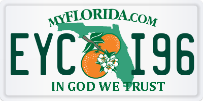 FL license plate EYCI96