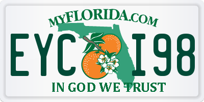 FL license plate EYCI98