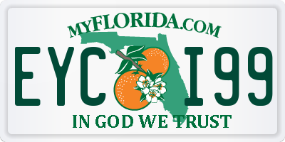 FL license plate EYCI99