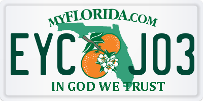 FL license plate EYCJ03