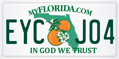 FL license plate EYCJ04