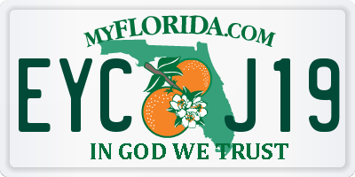 FL license plate EYCJ19