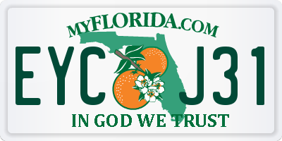 FL license plate EYCJ31