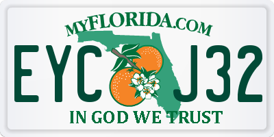 FL license plate EYCJ32