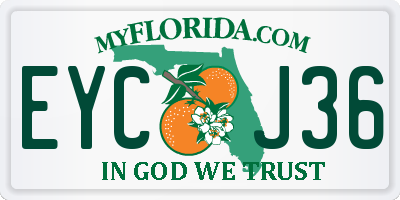 FL license plate EYCJ36