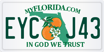 FL license plate EYCJ43