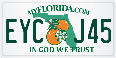 FL license plate EYCJ45