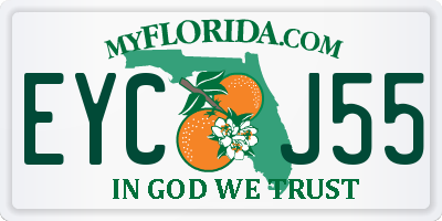 FL license plate EYCJ55