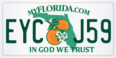 FL license plate EYCJ59