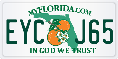 FL license plate EYCJ65