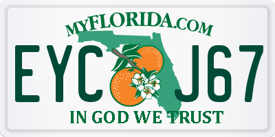 FL license plate EYCJ67