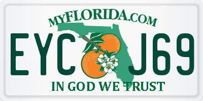 FL license plate EYCJ69