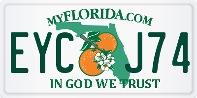 FL license plate EYCJ74