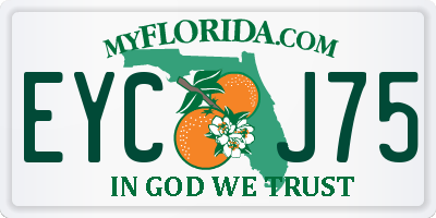 FL license plate EYCJ75