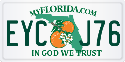 FL license plate EYCJ76