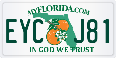 FL license plate EYCJ81