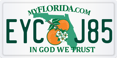 FL license plate EYCJ85