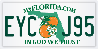 FL license plate EYCJ95