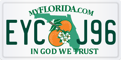 FL license plate EYCJ96