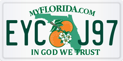 FL license plate EYCJ97