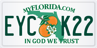 FL license plate EYCK22