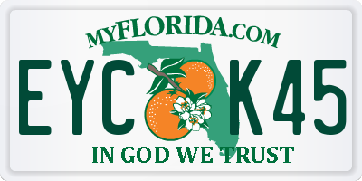 FL license plate EYCK45